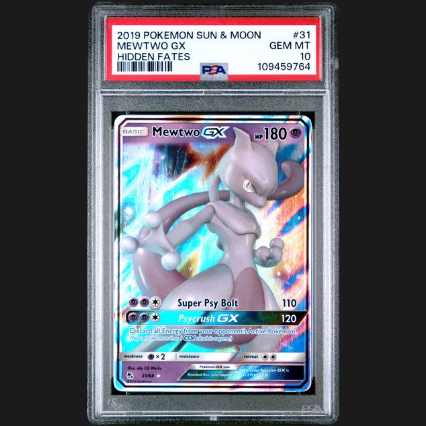 PSA 10 MEWTWO GX 31/68