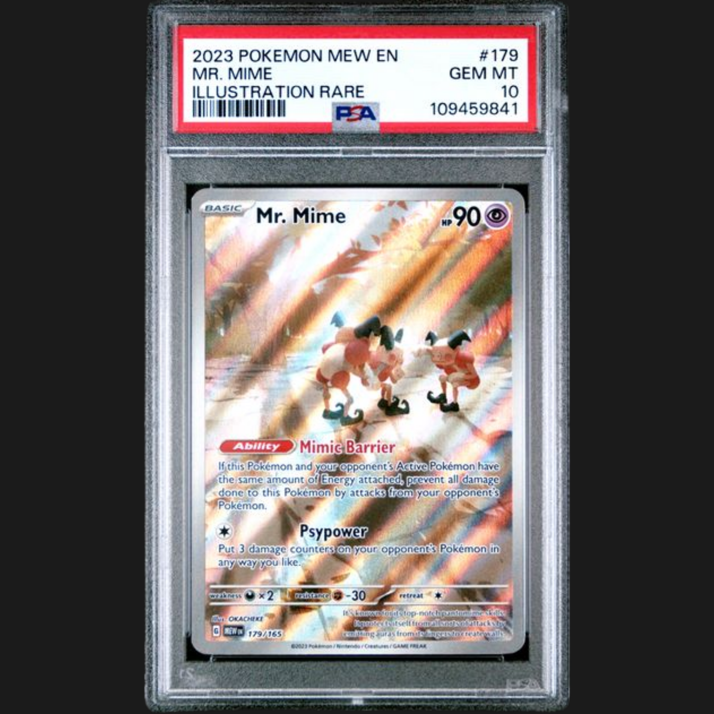 PSA 10 MR. MIME 179/165