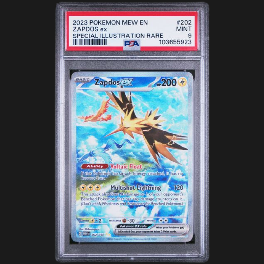 PSA 9 ZAPDOS ex 202/165