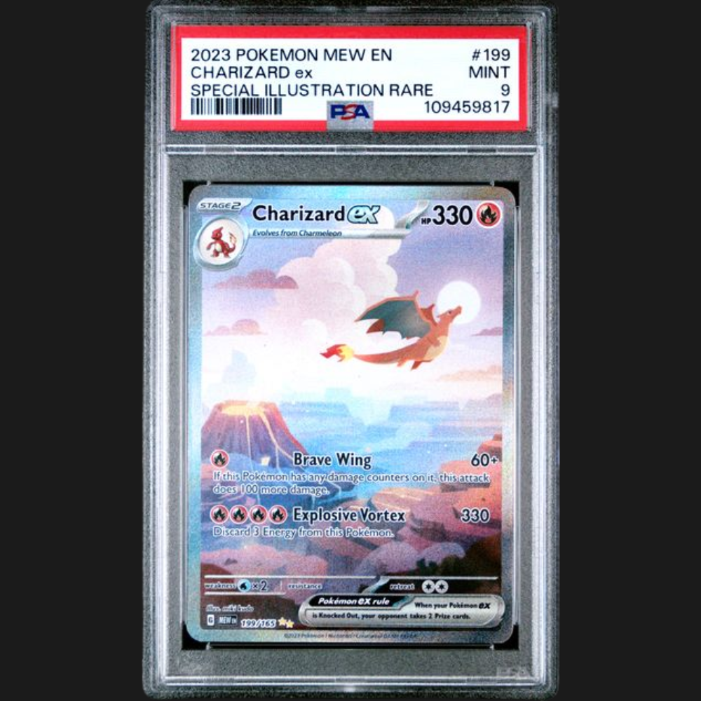 PSA 9 CHARIZARD ex 199/165
