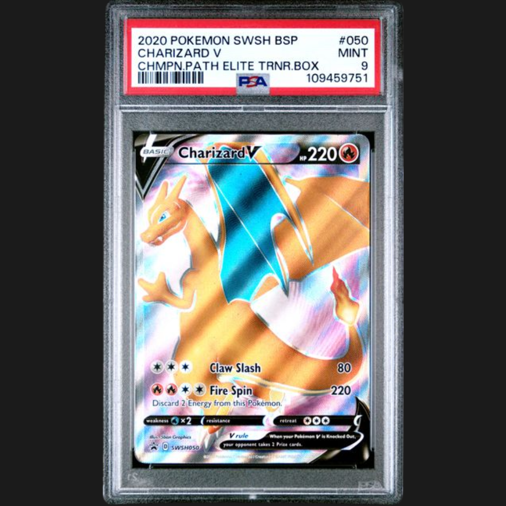 PSA 9 CHARIZARD V SWSH050