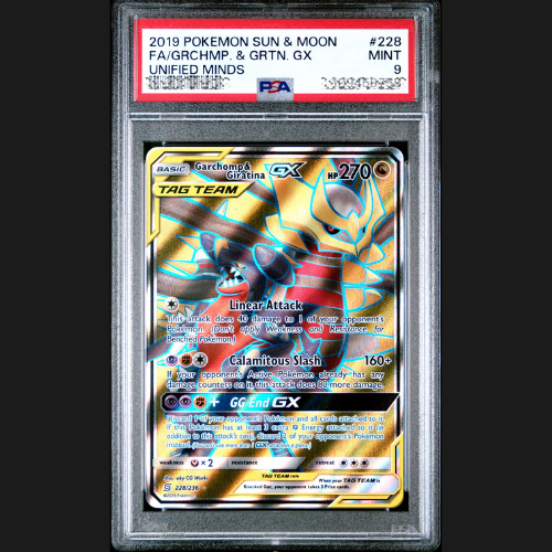 PSA 9 GARCHOMP & GIRATINA GX 228/236